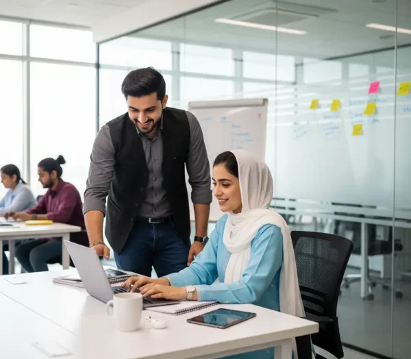 Pakistani tech staff in software house